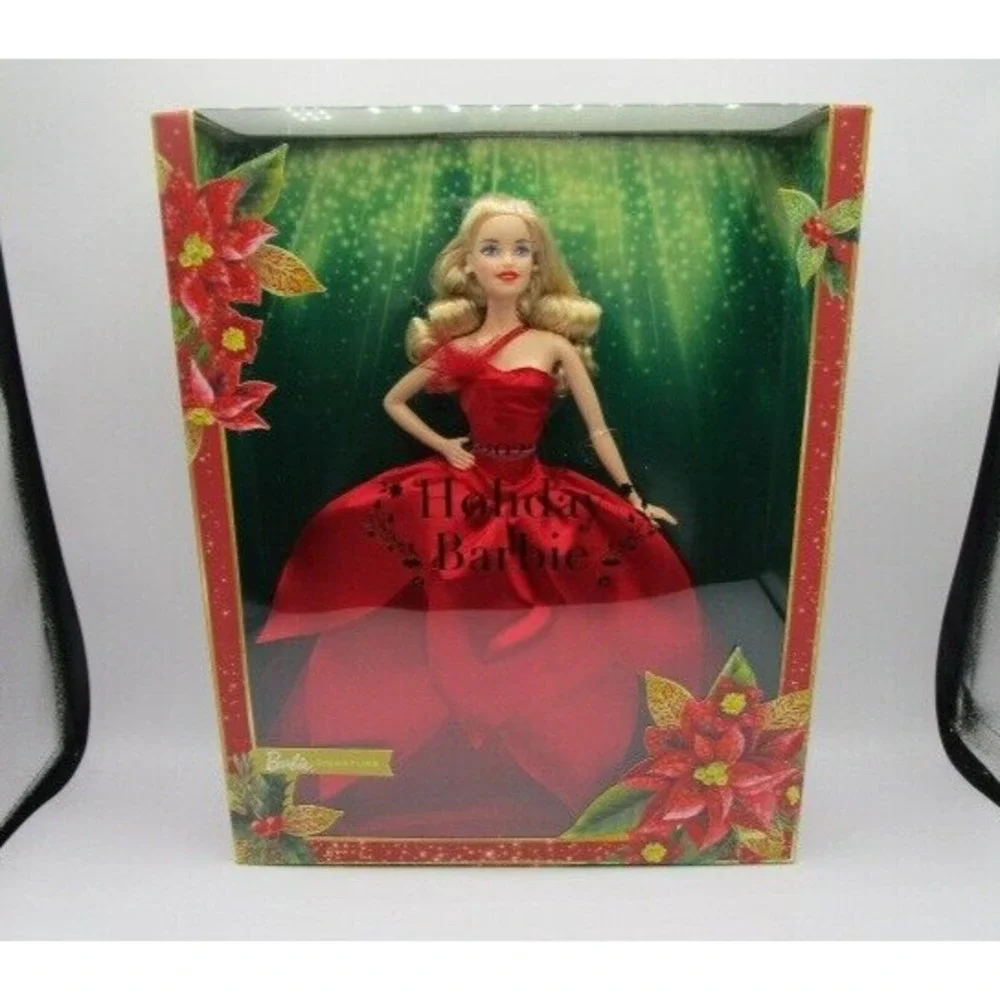 Mattel Barbie Signature Doll 2022 Holiday Collectible Doll With Blonde Hair